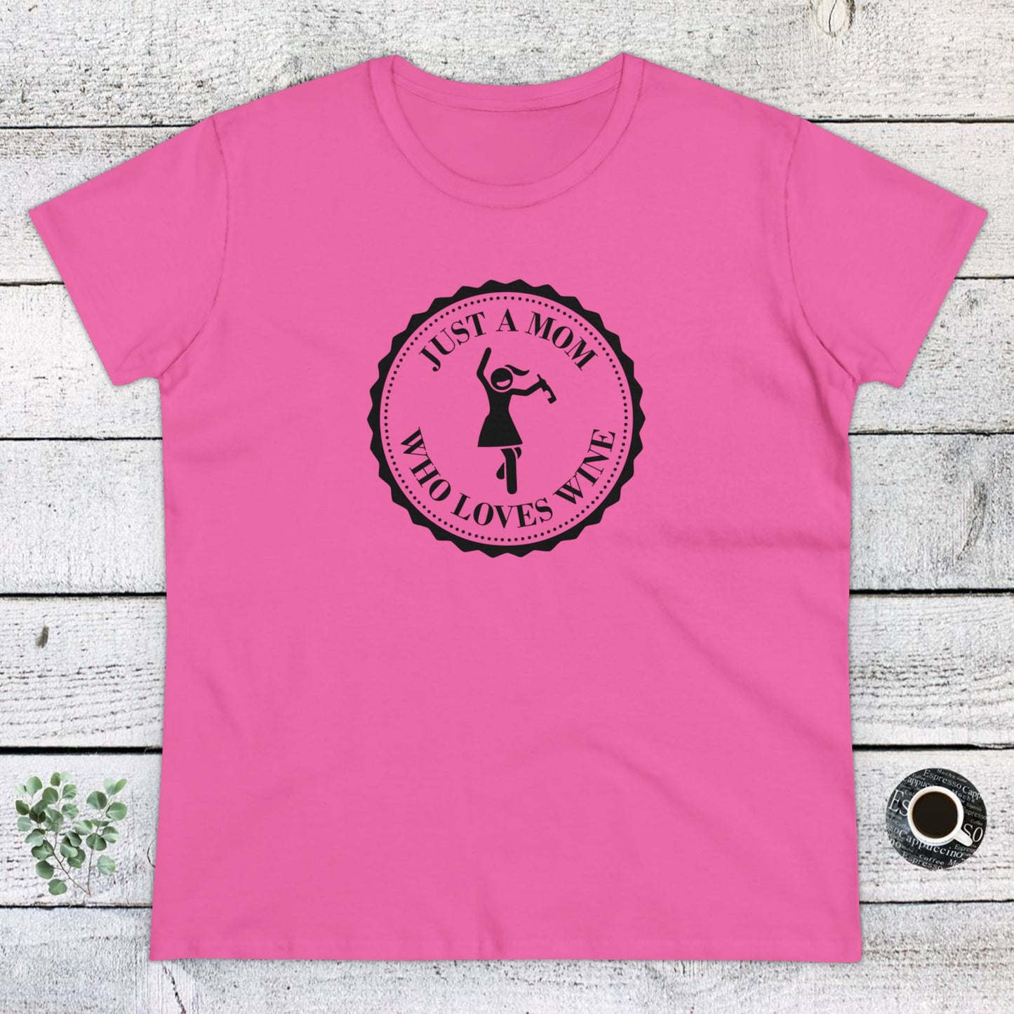 womens t-shirt - mom loves wine