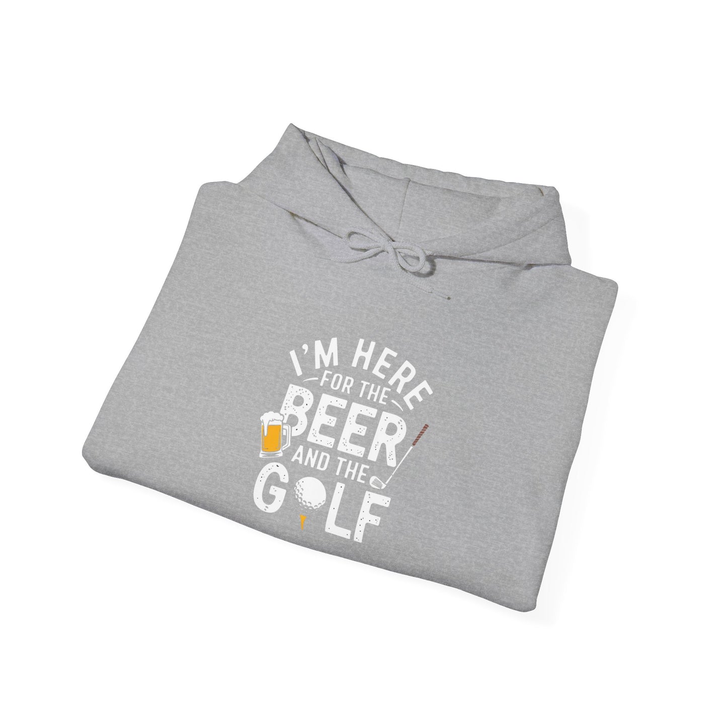 men & women golf sweatshirt: i'm here for beer & golf! unisex sweatshirt: