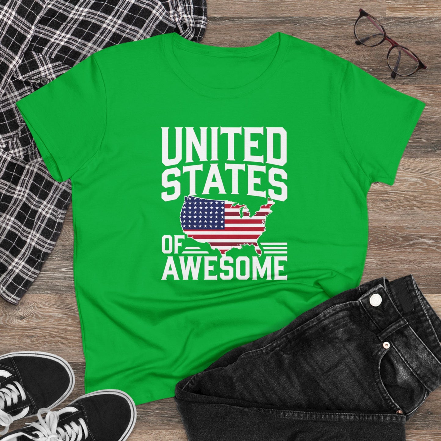 women's t-shirts, women's tee, funny gift, united states of awesome!