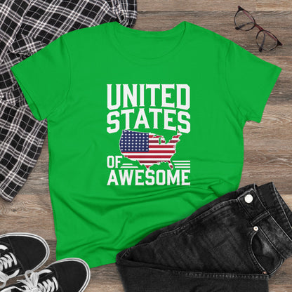 Women's T-Shirts, Women's Tee, Funny Gift, United States of Awesome!