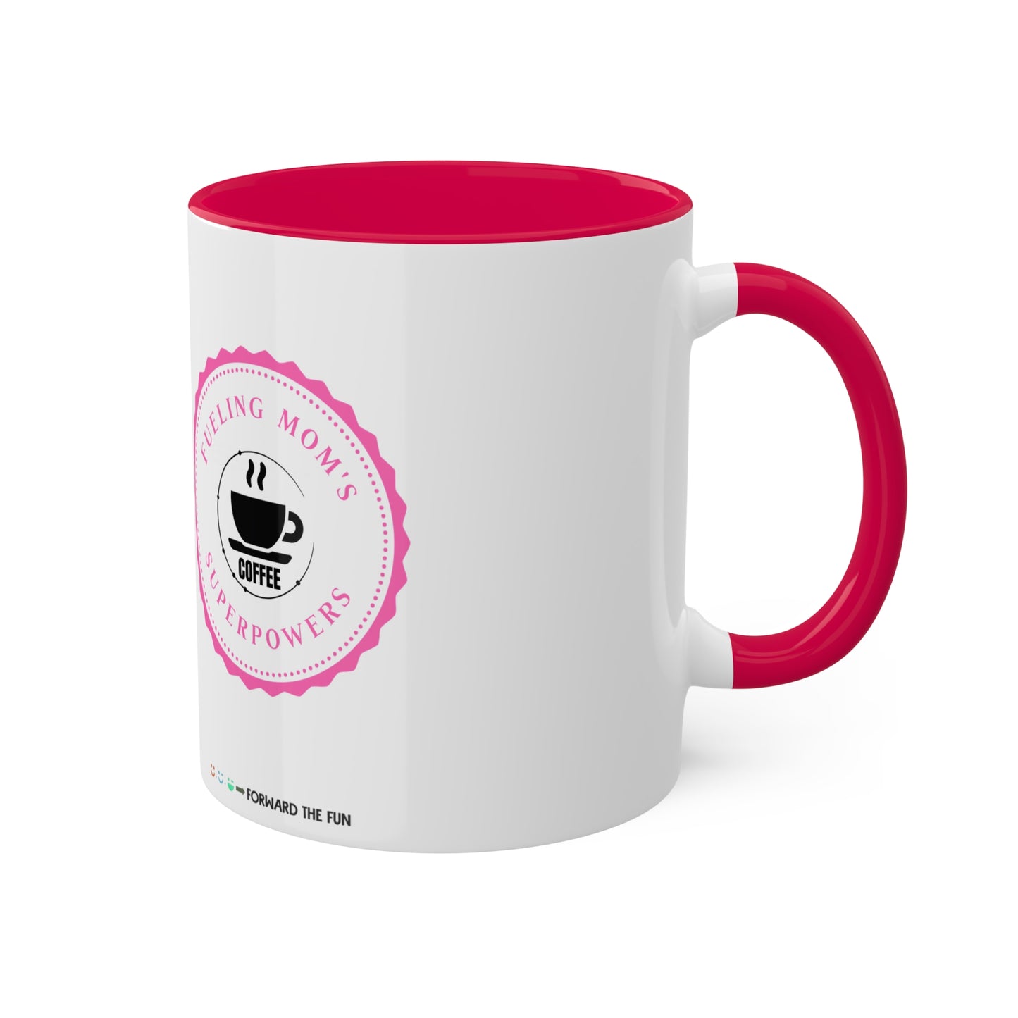 colorful 11oz mug - mom's superpowers