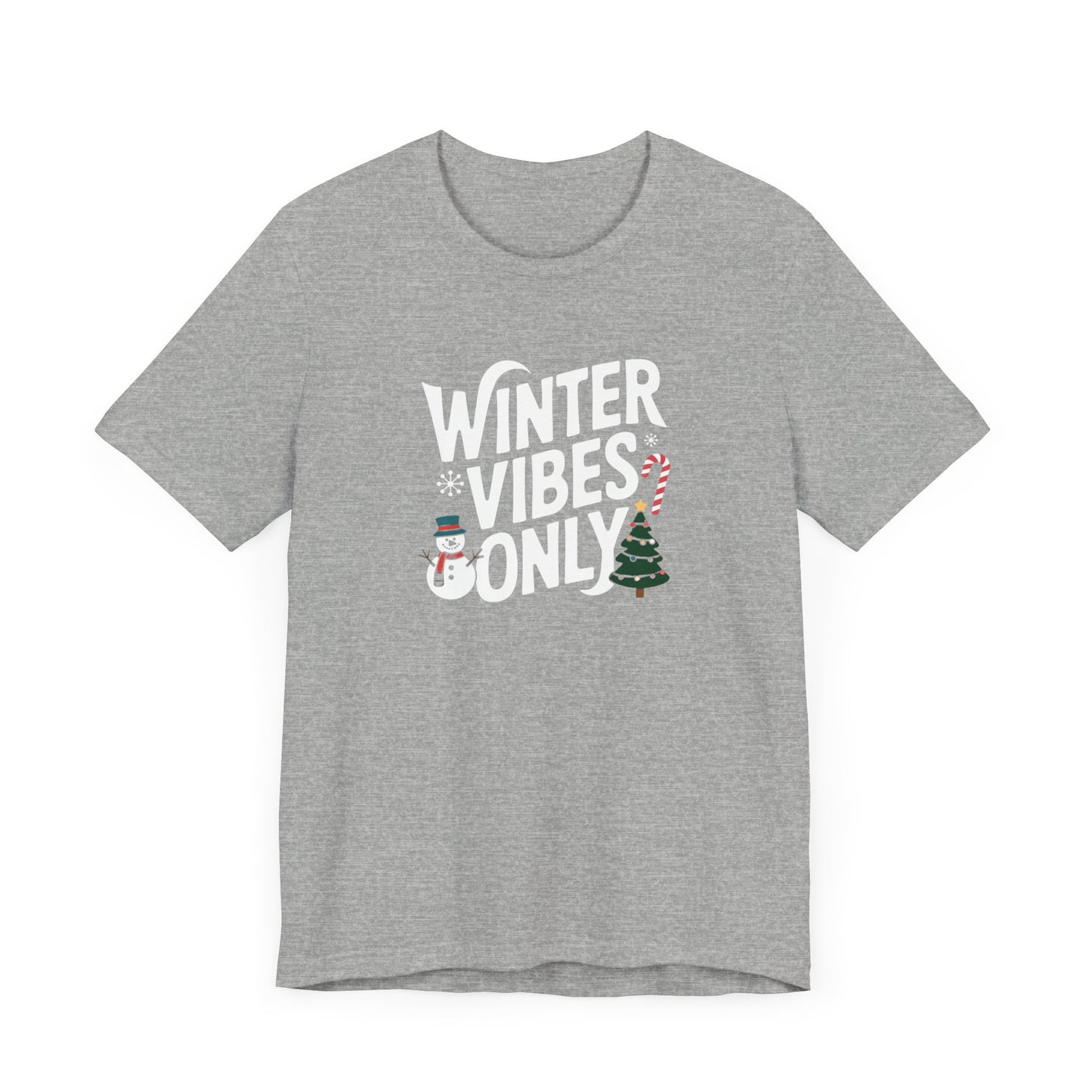 men & women christmas t-shirt. winter vibes. unisex christmas t-shirt.