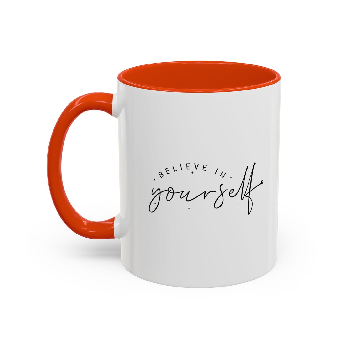 colorful inspirational mug - believe in yourself
