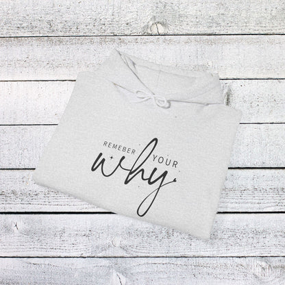 Unisex Heavy Blend™ Hooded Sweatshirt - Remember Your Why - Purpose Driven Motivation