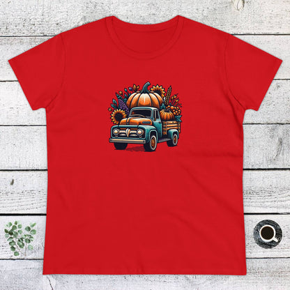 Womens T-Shirt - Pumpkin Truck!