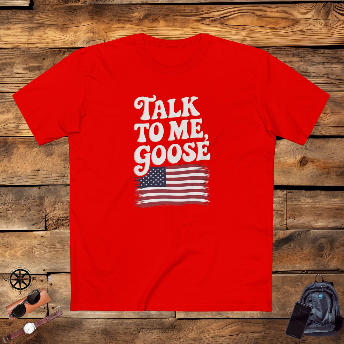 men's t-shirt, men's tee, funny gift, talk to me goose