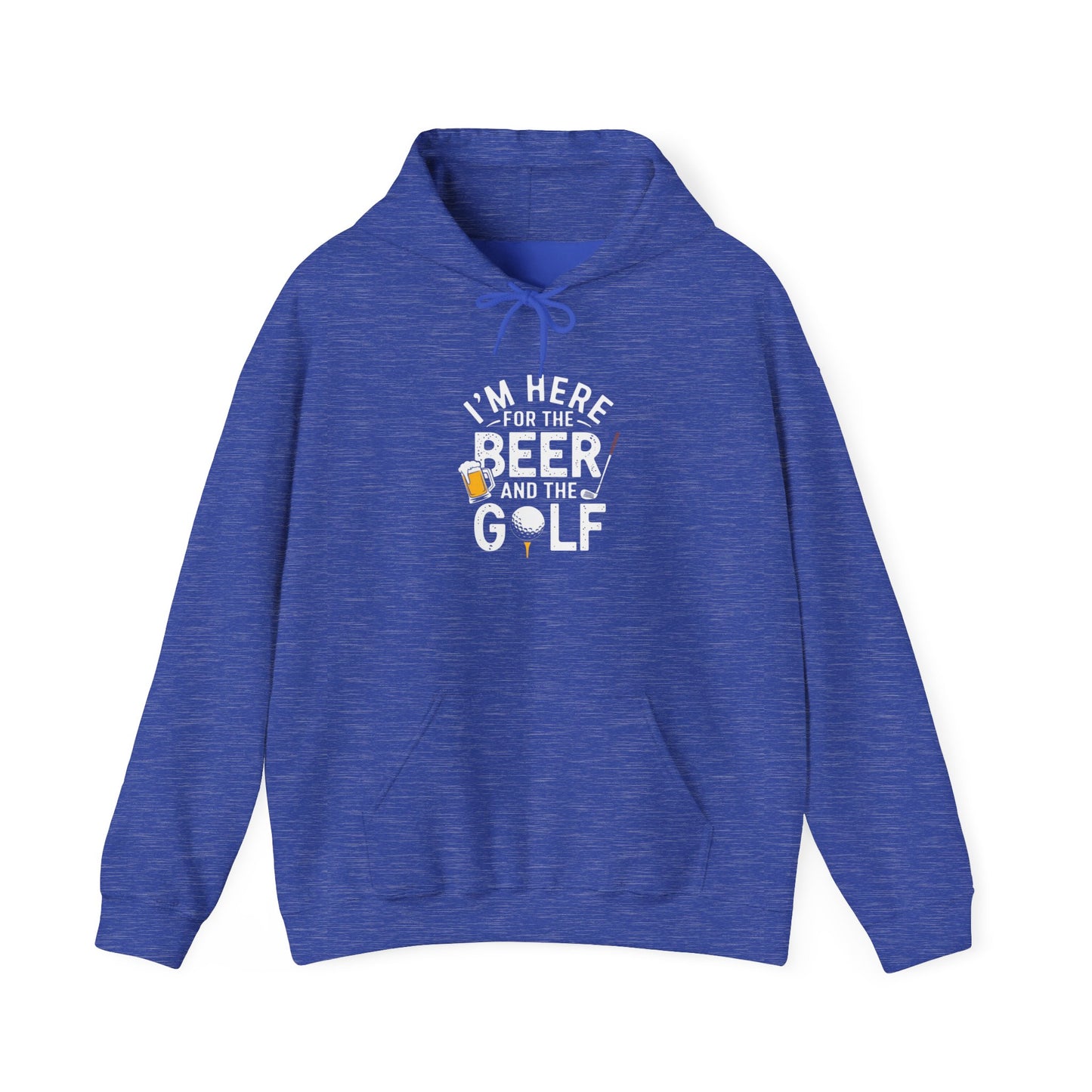 men & women golf sweatshirt: i'm here for beer & golf! unisex sweatshirt: