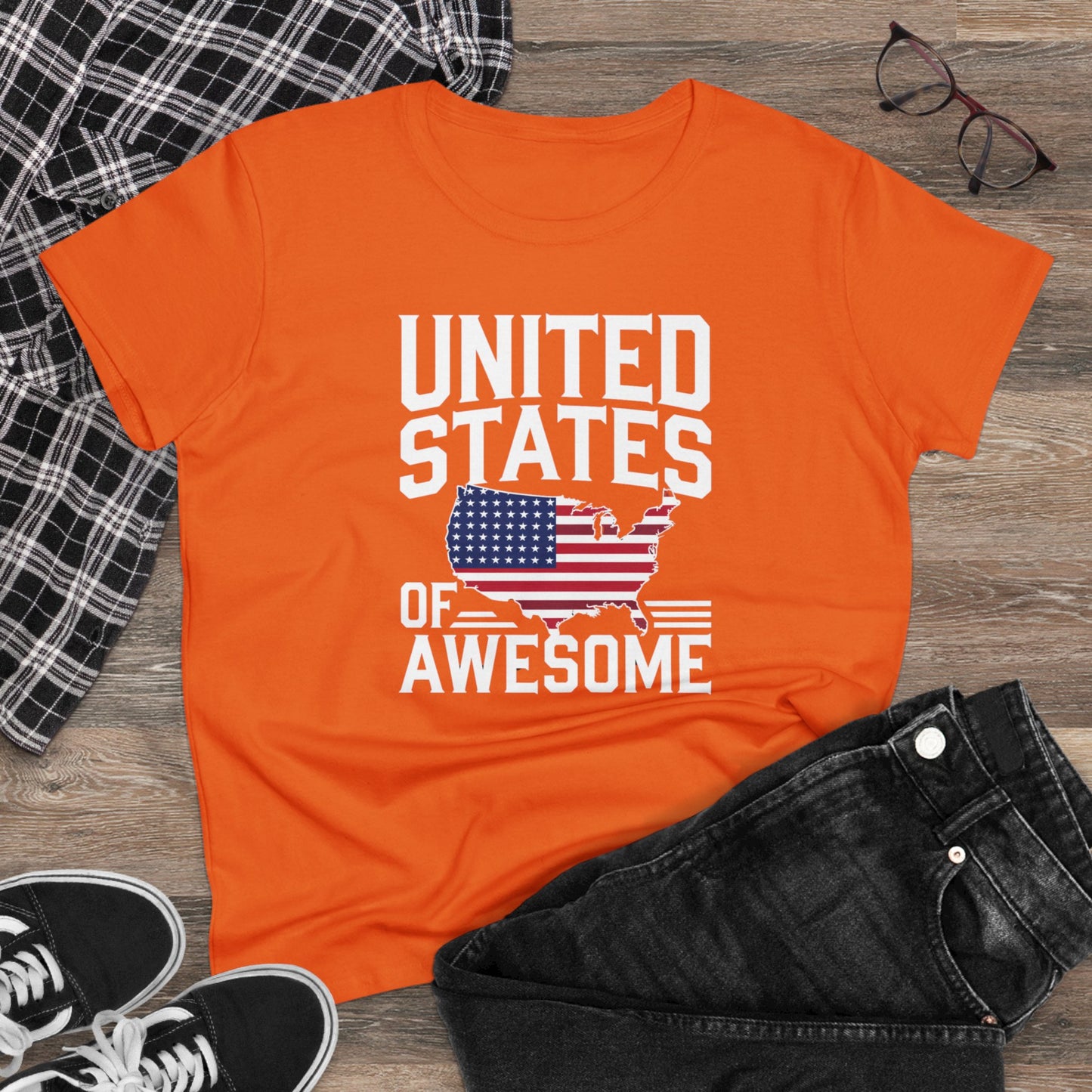 women's t-shirts, women's tee, funny gift, united states of awesome!