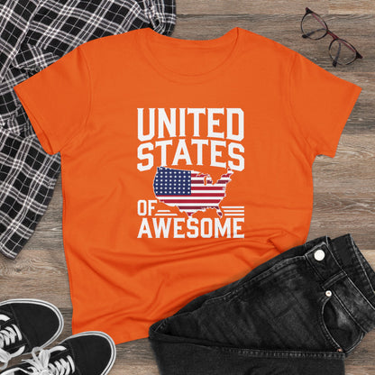 Women's T-Shirts, Women's Tee, Funny Gift, United States of Awesome!