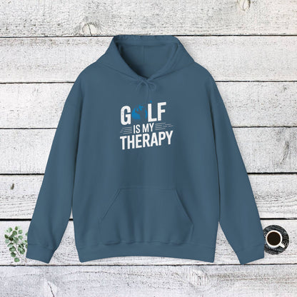 Men & Women Golf Sweatshirt: Golf is my Therapy(2): Unisex Sweatshirt: