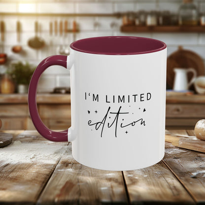 Colorful Mugs (11oz, 15oz) - I’m Limited Edition - Unique Confidence Quote