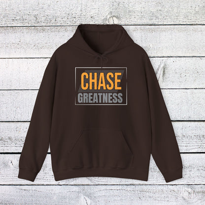 Unisex Heavy Blend™ Hooded Sweatshirt - Chase Greatness - Bold Motivation Quote