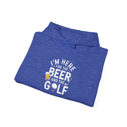 Men & Women Golf Sweatshirt: I'm Here for beer & Golf! Unisex Sweatshirt: