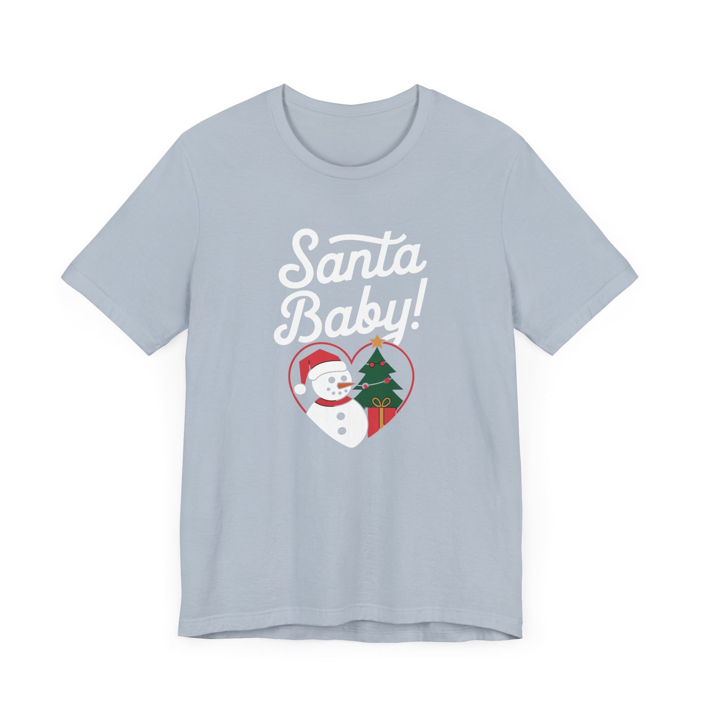 men & women christmas t-shirt. santa baby. unisex christmas t-shirt.