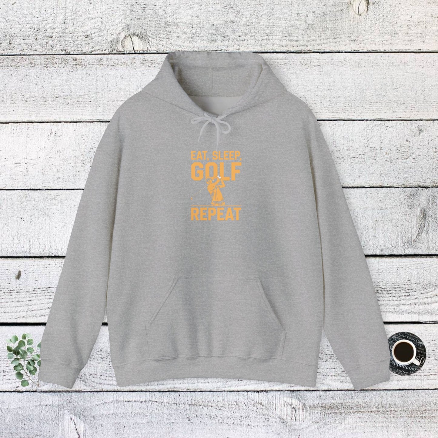 men & women golf sweatshirt: eat, sleep, golf repeat. unisex golf sweatshirt: