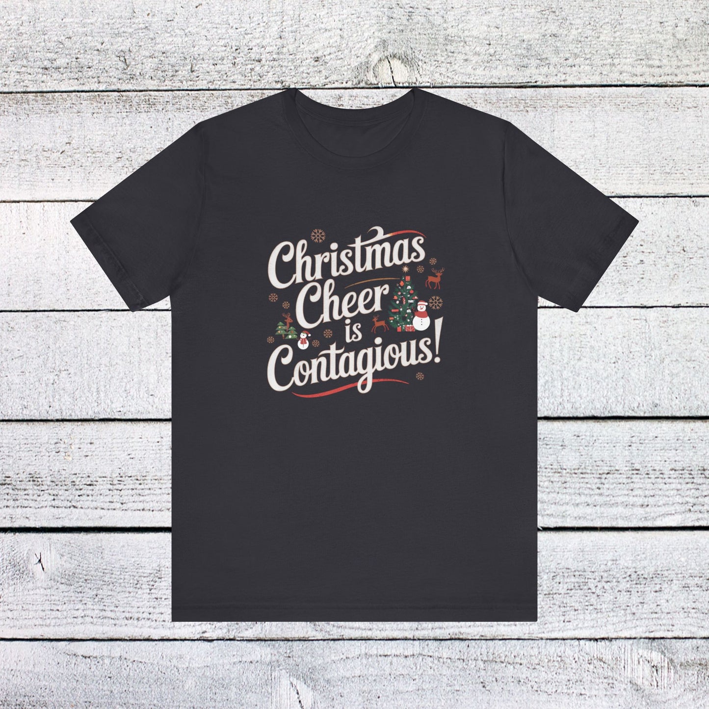 men & women christmas t-shirt. christmas cheer. unisex christmas t-shirt.