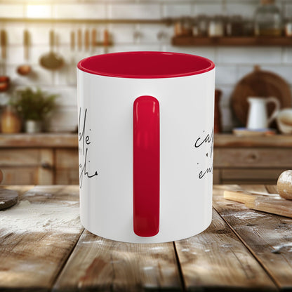 Colorful Mugs (11oz, 15oz) - Capable, Worth, Enough - Empowerment Words