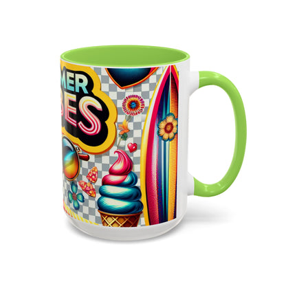 Colorful Summer Vibes Mug | Vibrant Design for Your Morning Coffee