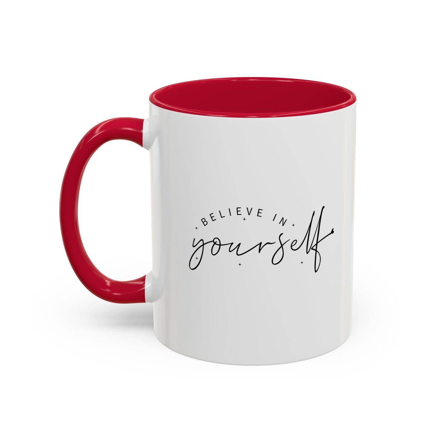 colorful inspirational mug - believe in yourself