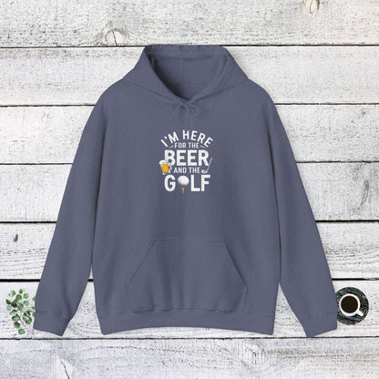 Men & Women Golf Sweatshirt: I'm Here for beer & Golf! Unisex Sweatshirt: