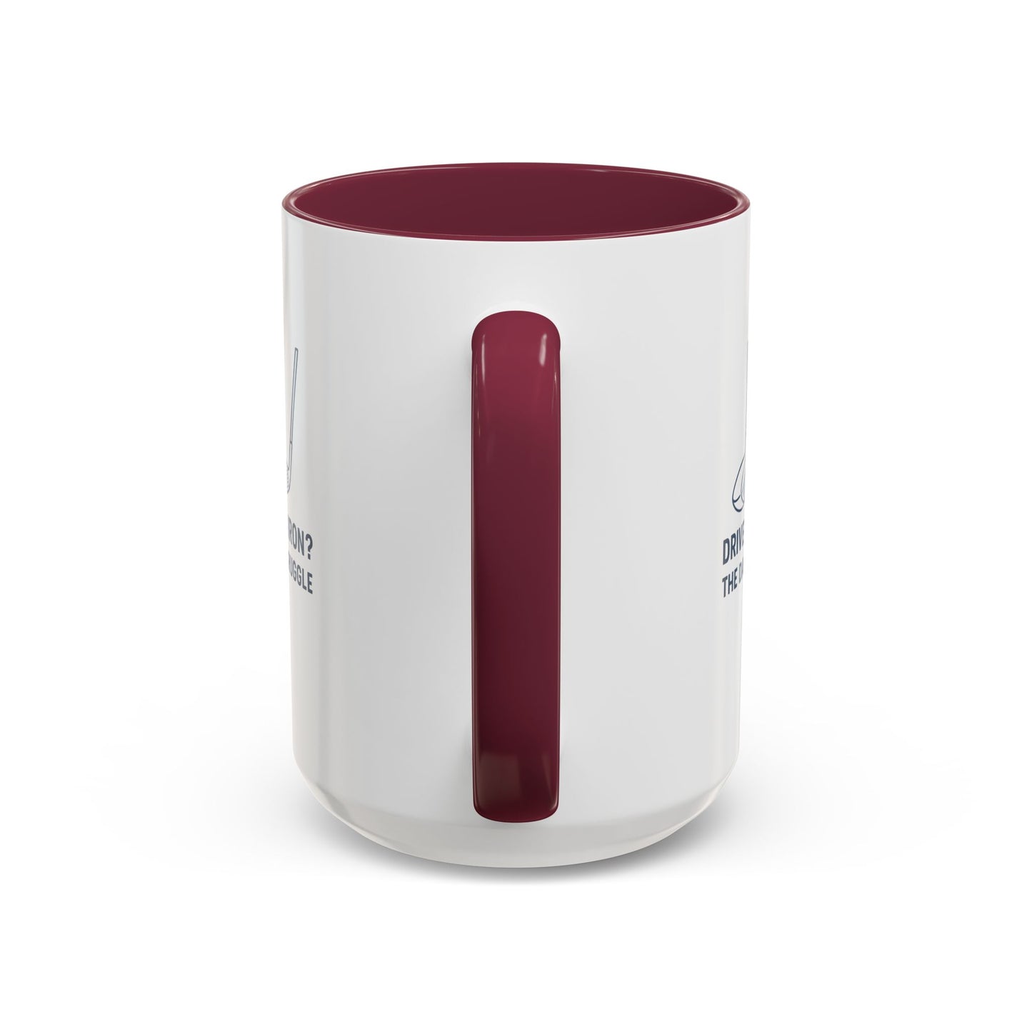 colorful golf mug - driver or iron? the daily struggle