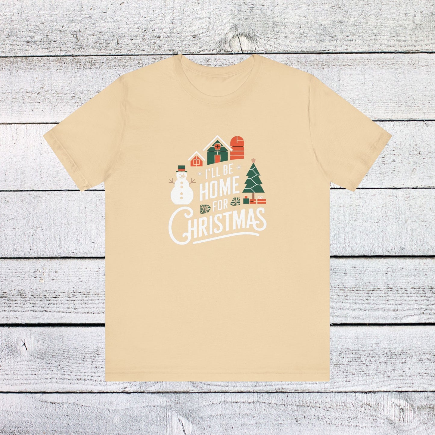 men & women christmas t-shirt. home for christmas. unisex christmas t-shirt.