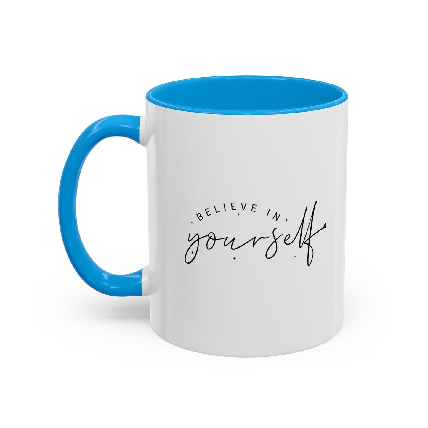colorful inspirational mug - believe in yourself