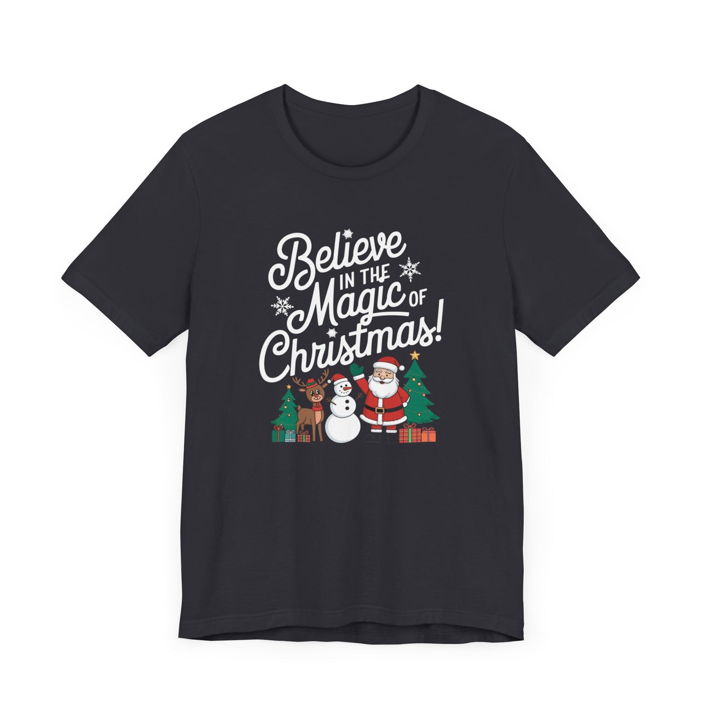 men & women christmas t-shirt. magic of christmas. unisex christmas t-shirt.