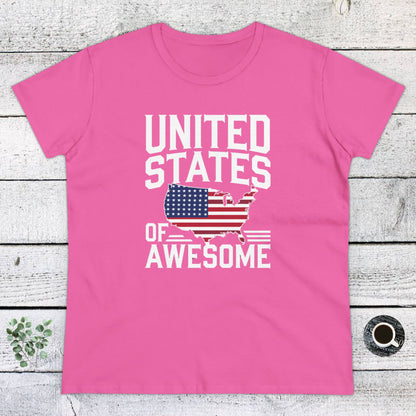 Women's T-Shirts, Women's Tee, Funny Gift, United States of Awesome!