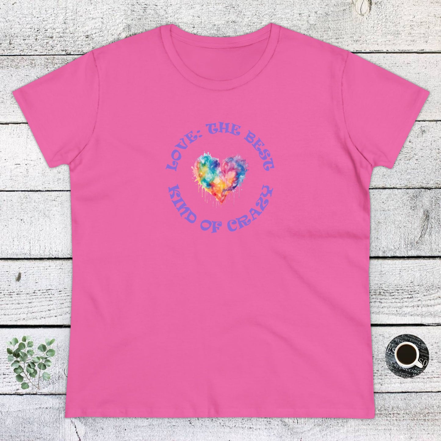 womens t-shirt - love crazy