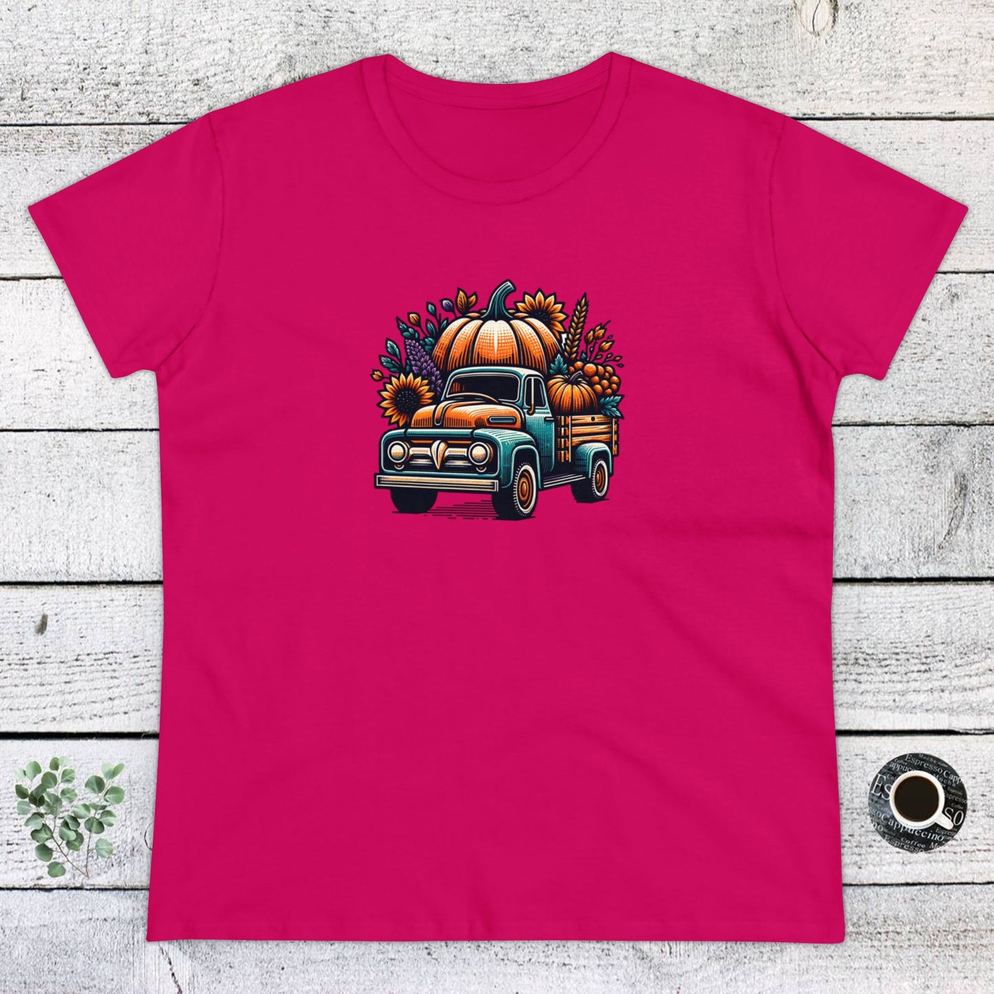 womens t-shirt - pumpkin truck!