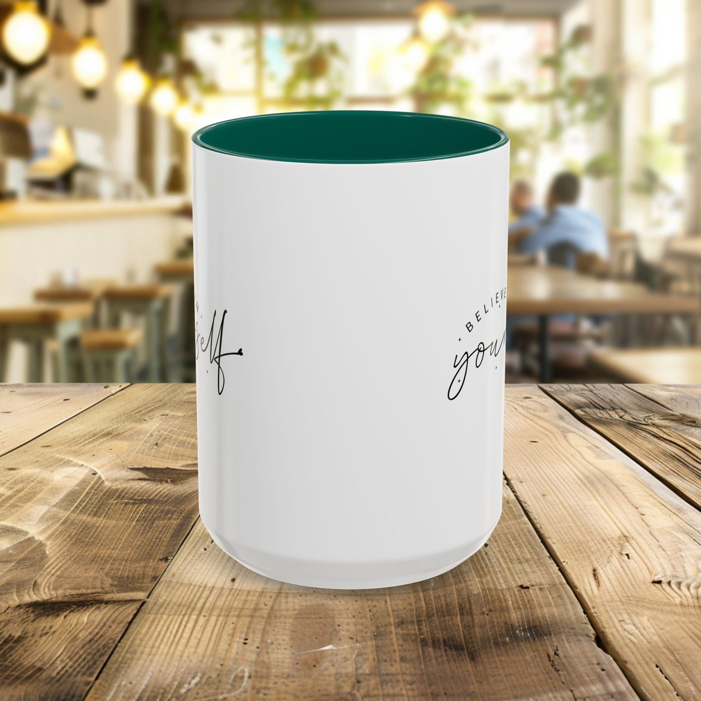 colorful inspirational mug - believe in yourself