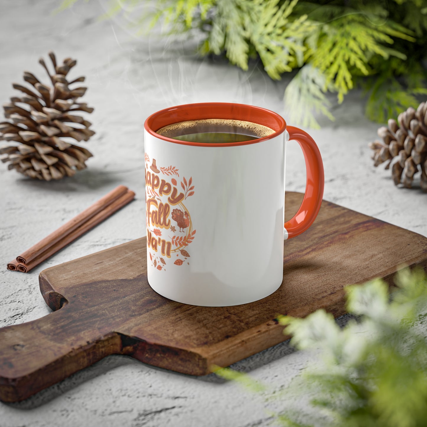 colorful 11oz mug - happy fall ya'll