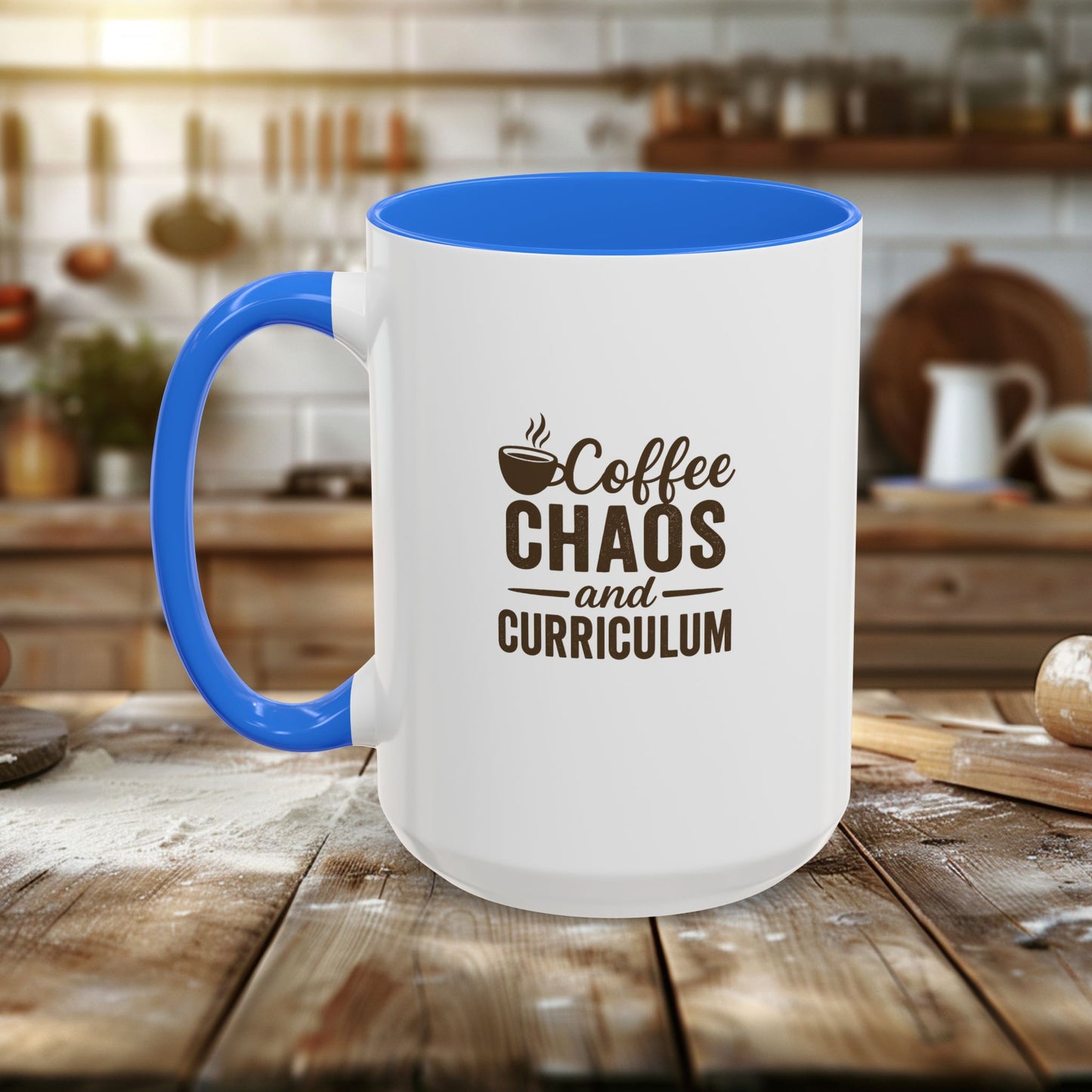 colorful coffee mug - perfect for teachers | teachers with attitude | coffee chaos and curriculum