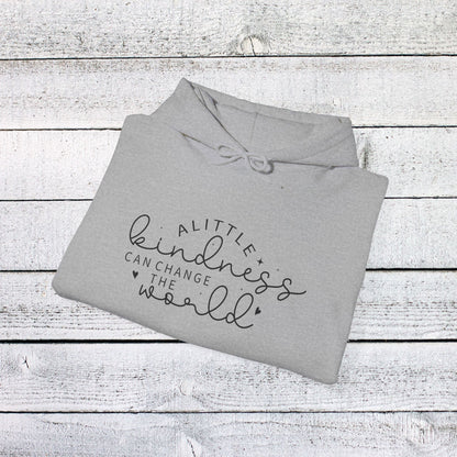 Unisex Heavy Blend™ Hooded Sweatshirt - A Little Kindness Can Change the World - Positive Quote