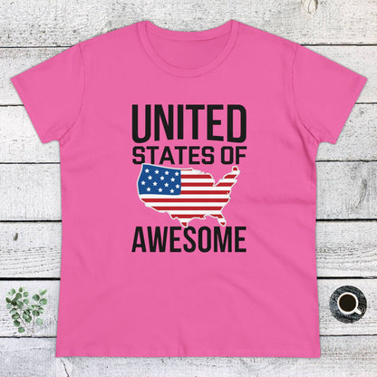 Women's T-Shirt, Women's Tee, Funny Gift, United States of Awesome!