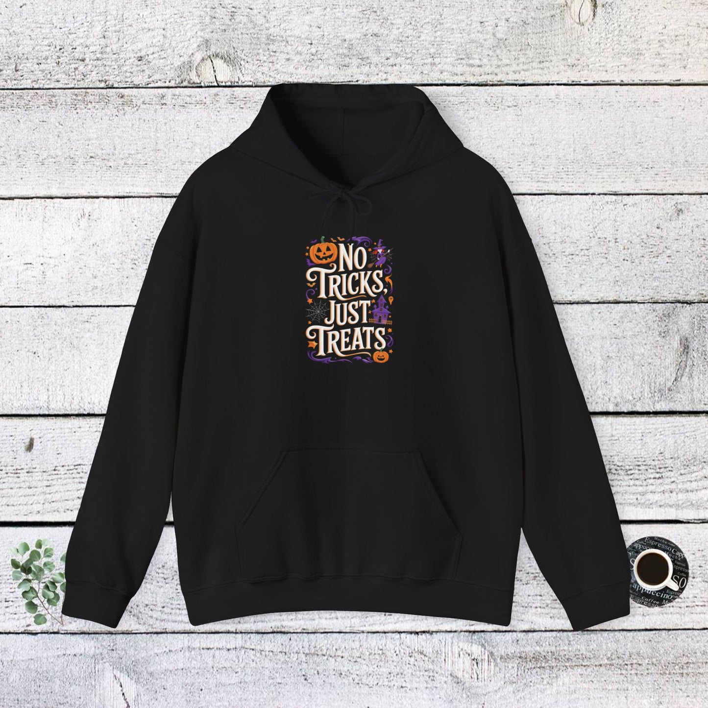 unisex hoodie - halloween hoodie -no tricks just treats!