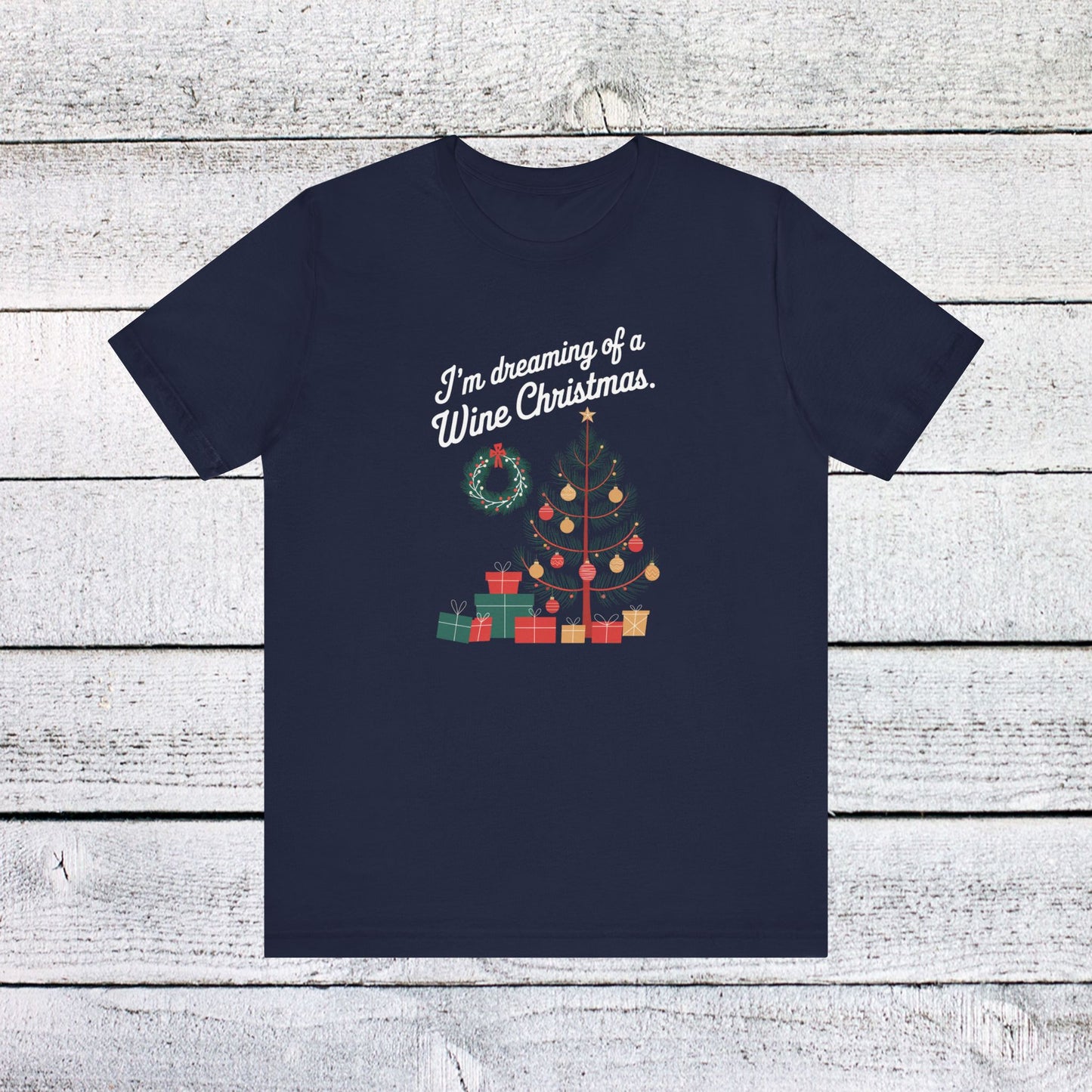 men & women christmas t-shirt. wine christmas! unisex christmas t-shirt.