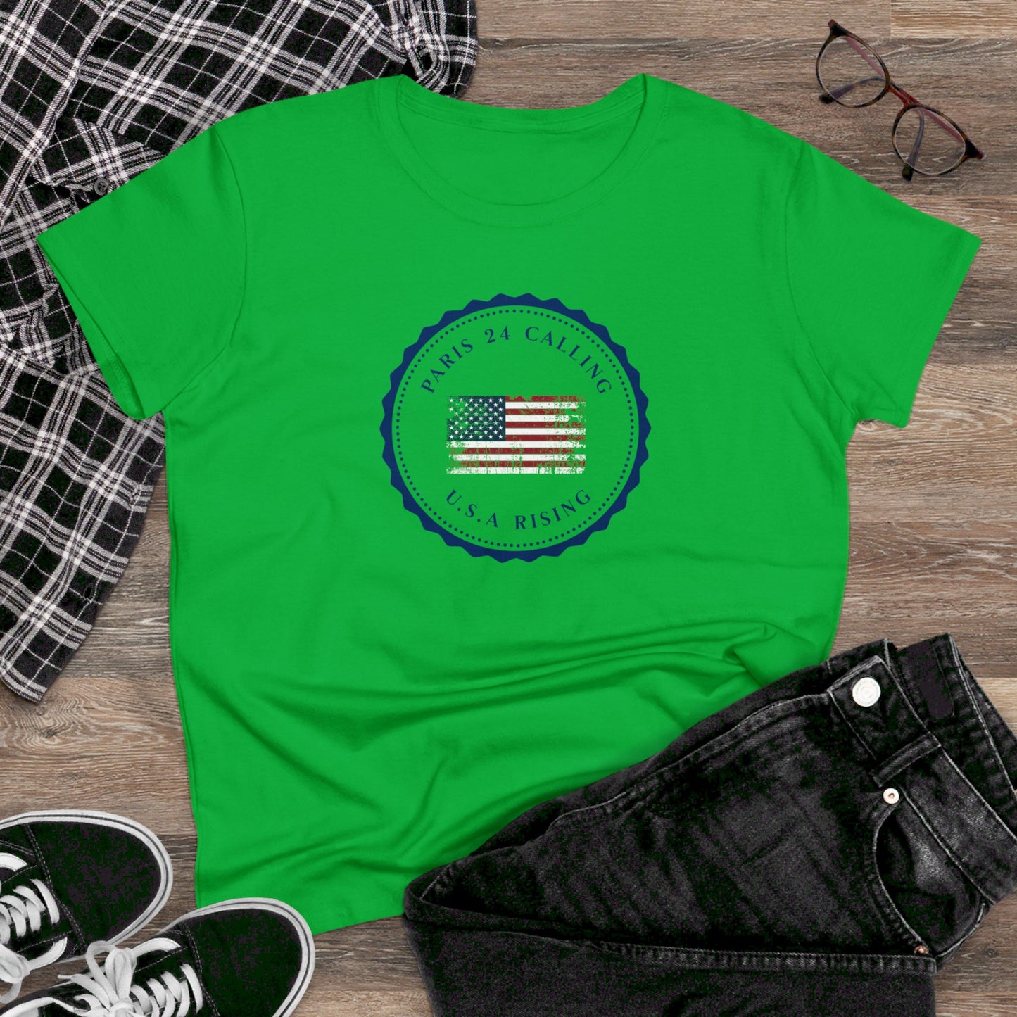 women's t-shirt - usa rising