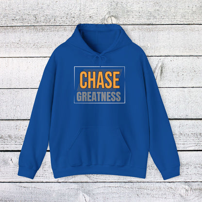 Unisex Heavy Blend™ Hooded Sweatshirt - Chase Greatness - Bold Motivation Quote