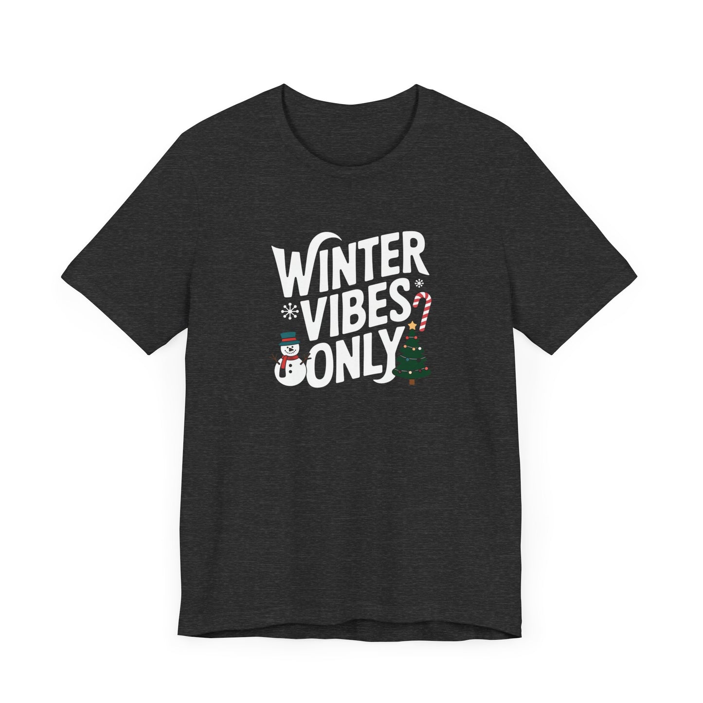 men & women christmas t-shirt. winter vibes. unisex christmas t-shirt.