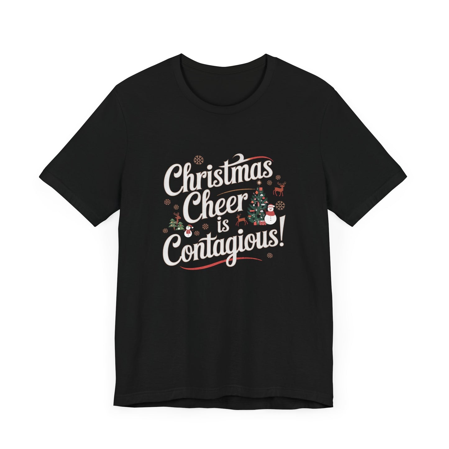 men & women christmas t-shirt. christmas cheer. unisex christmas t-shirt.