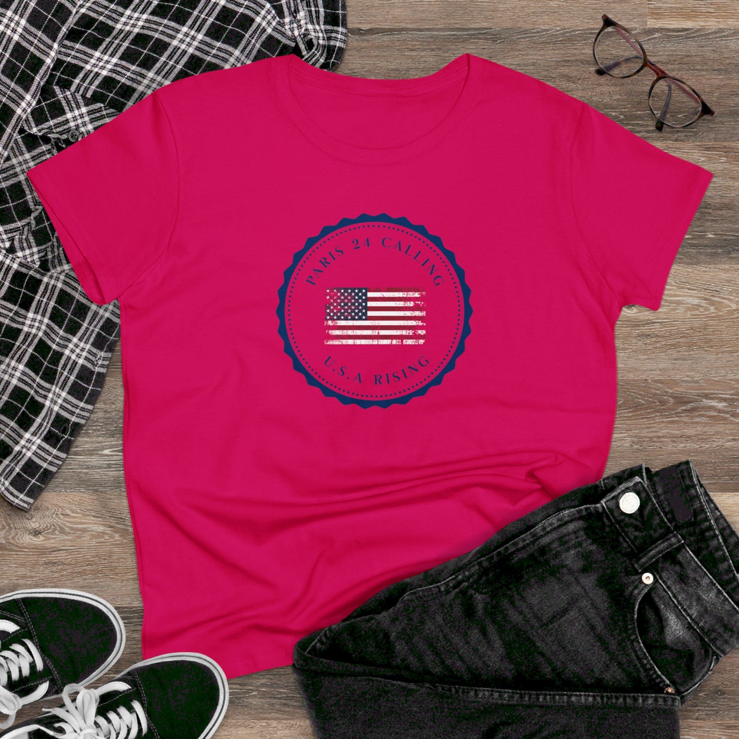 women's t-shirt - usa rising