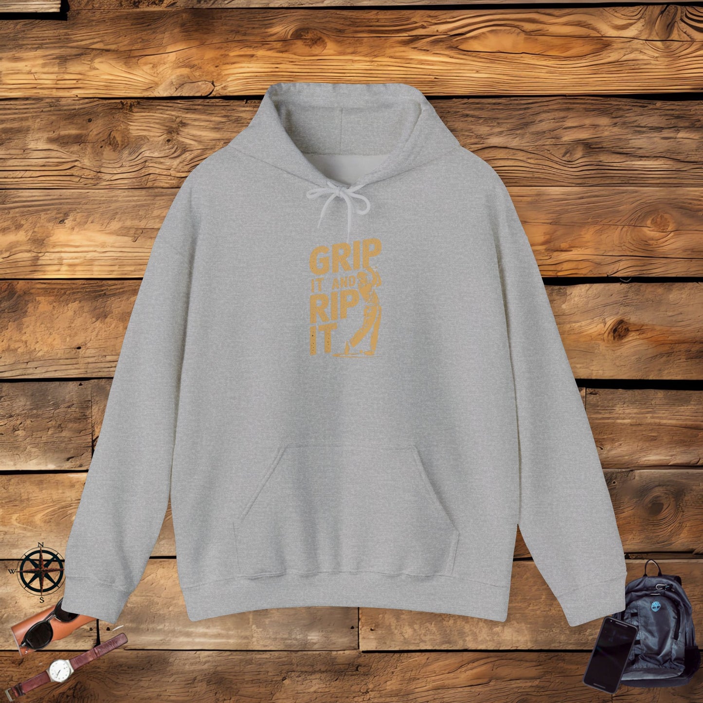 men & women golf sweatshirt: grip it and rip it! unisex sweatshirt: