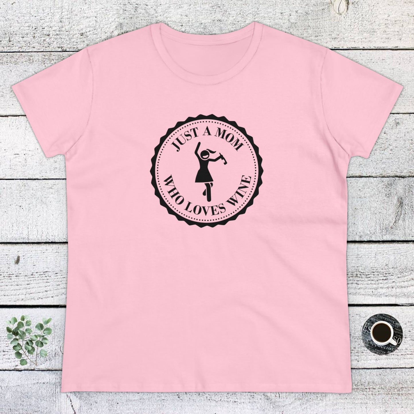 womens t-shirt - mom loves wine