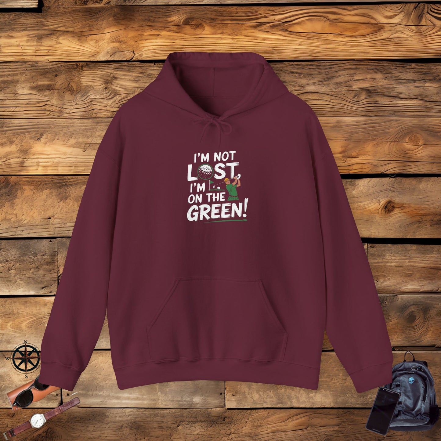 men & women golf sweatshirt: on the green! unisex sweatshirt