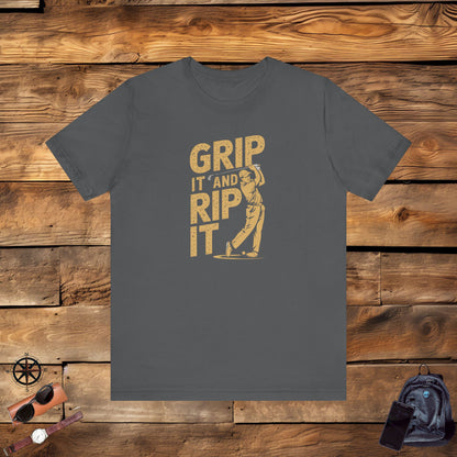 Men & Women Golf T-Shirt: Grip it and Rip it! Unisex Golf T-Shirt.