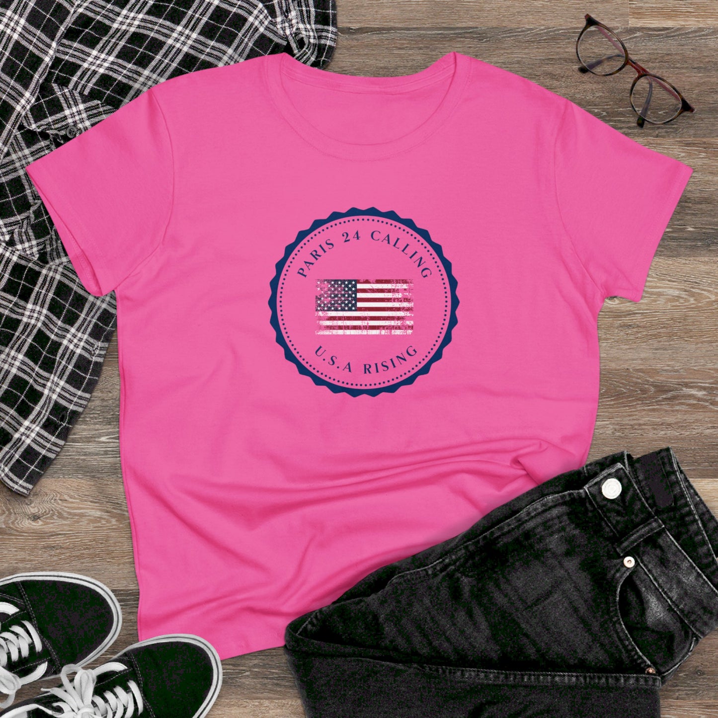 women's t-shirt - usa rising