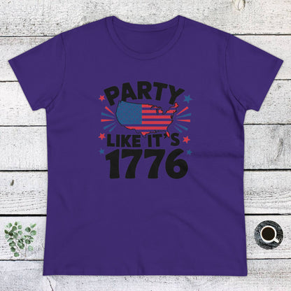 Women's T-Shirt, Women's Tee, Funny Gift, Party Like its 1776!