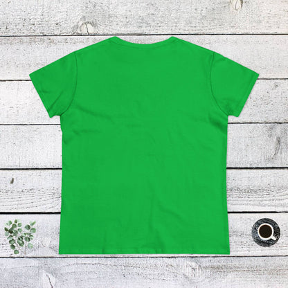 Women's Midweight Cotton Tee - Live is Ruff, But Dogs Make it better | Funny Dog Lover Gift | Cute Pet Quote Design